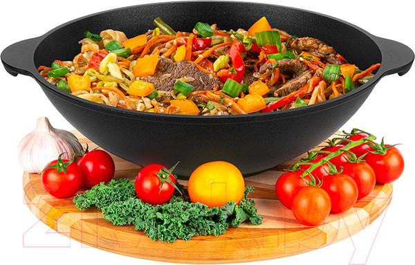 Изображение товара Вок Elan Gallery Гармония вкуса / 121069 (черный оникс)