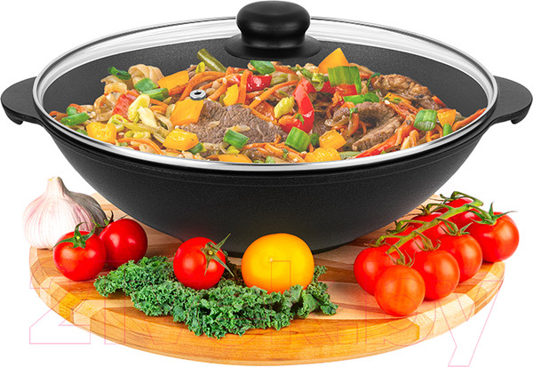 Изображение товара Вок Elan Gallery Гармония вкуса / 121069 (черный оникс)