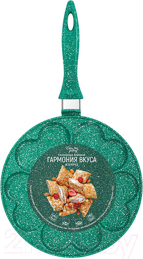 Изображение товара Сковорода для оладий Elan Gallery Гармония вкуса / 121030 (изумруд)