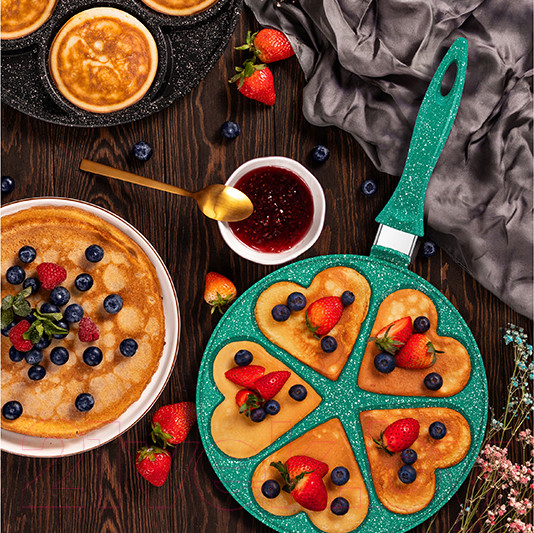 Изображение товара Сковорода для оладий Elan Gallery Гармония вкуса / 121030 (изумруд)