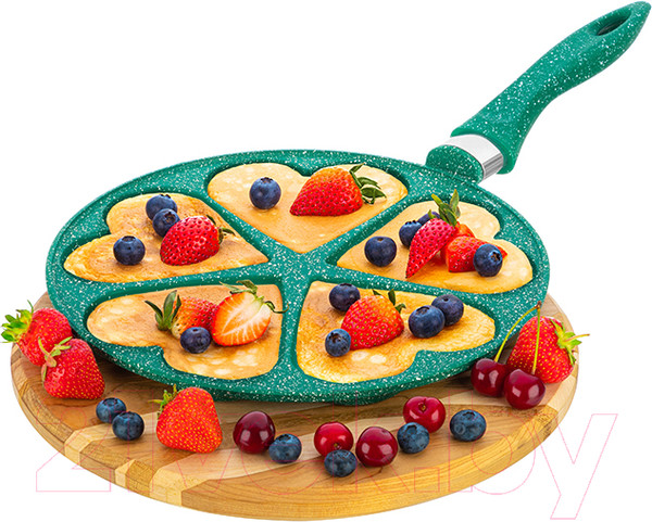 Изображение товара Сковорода для оладий Elan Gallery Гармония вкуса / 121030 (изумруд)