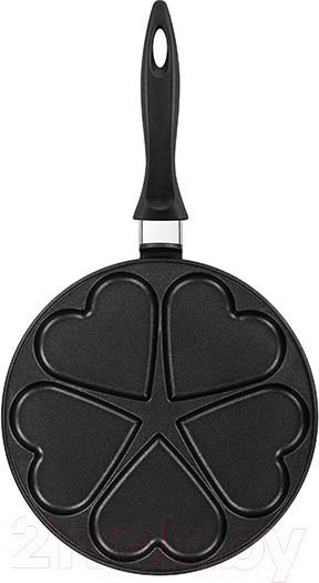 Изображение товара Сковорода для оладий Elan Gallery Гармония вкуса / 121033 (черный оникс)