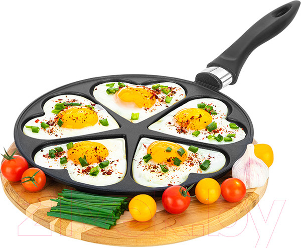 Изображение товара Сковорода для оладий Elan Gallery Гармония вкуса / 121033 (черный оникс)