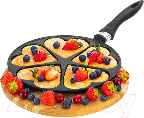 Изображение товара Сковорода для оладий Elan Gallery Гармония вкуса / 121033 (черный оникс)