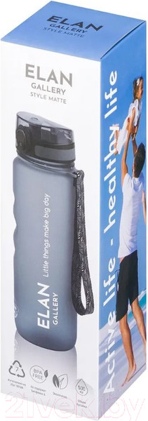 Изображение товара Бутылка для воды Elan Gallery Style Matte / 280128 (серый)