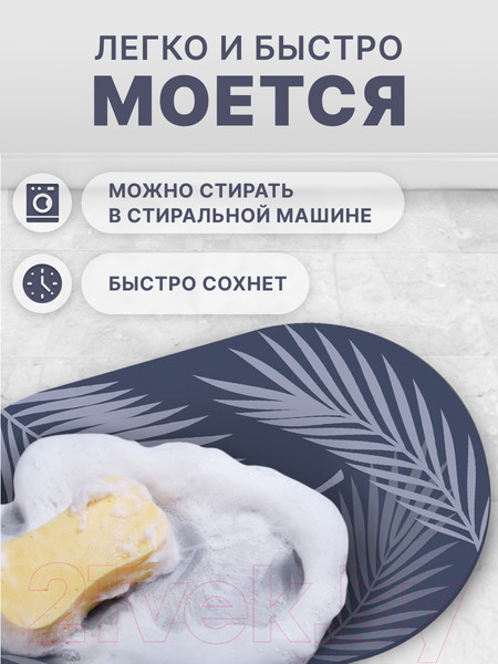 Изображение товара Коврик для ванной Array F108 (синий)