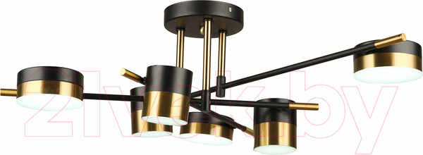 Изображение товара Потолочный светильник Mirastyle SX-N-4544/6 BK+GD