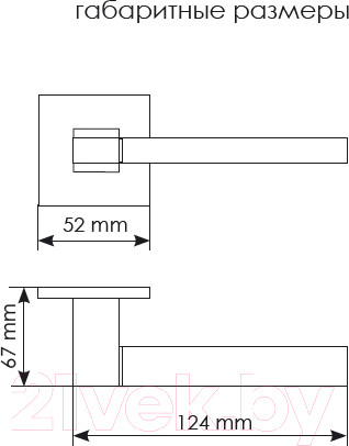 Изображение товара Ручка дверная VELA Альфа (черный)