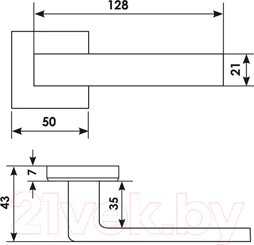 Изображение товара Ручка дверная VELA Prima Андромеда (черный)