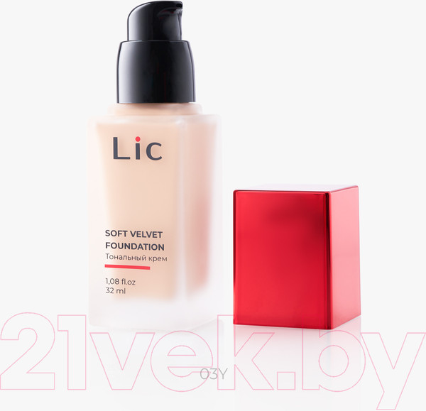 Изображение товара Тональный крем Lic Soft Velvet Foundation тон 03Y (32мл)