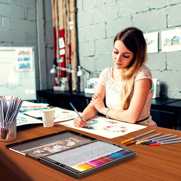 Изображение товара Набор цветных карандашей Deli Nuevo 6524 (72цв)