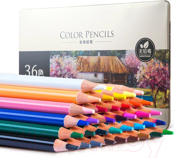 Изображение товара Набор цветных карандашей Deli 6566 (36цв)