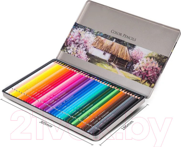 Изображение товара Набор цветных карандашей Deli 6566 (36цв)