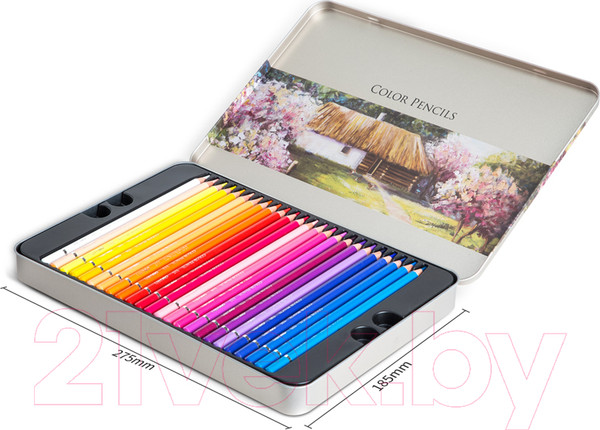 Изображение товара Набор цветных карандашей Deli 6567 (48цв)