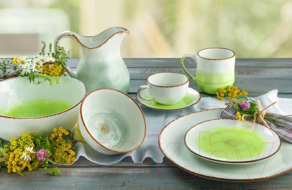 Изображение товара Кружка Elan Gallery Кантри / 760074 (зеленый)