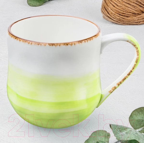 Изображение товара Кружка Elan Gallery Кантри / 760074 (зеленый)