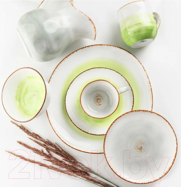 Изображение товара Кружка Elan Gallery Кантри / 760074 (зеленый)