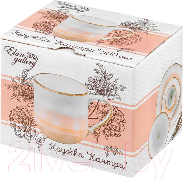Изображение товара Кружка Elan Gallery Кантри / 760117 (коралловый)