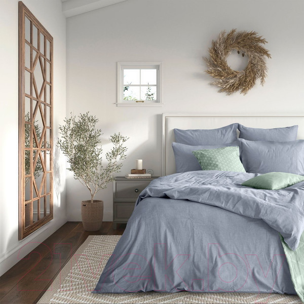 Изображение товара Пододеяльник Verossa 200x220 / 776131 (Melange Indigo)