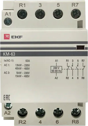 Изображение товара Контактор EKF PROxima km-3-63-22