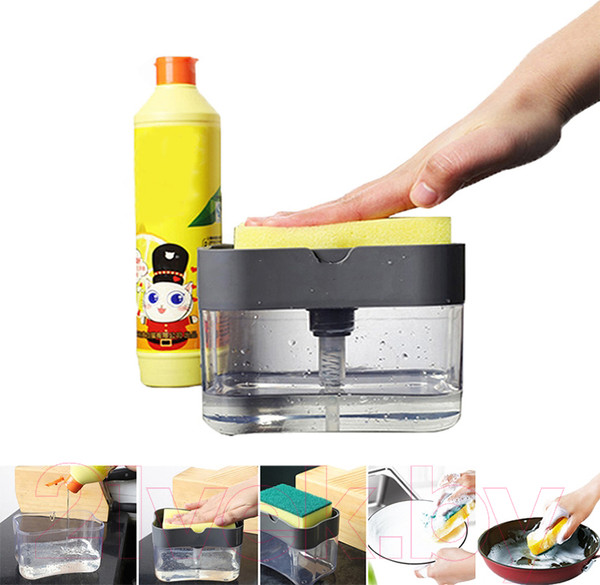 Изображение товара Дозатор моющего средства с подставкой для губки Saniteco TBD0192403101A