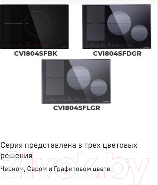 Изображение товара Индукционная варочная панель Maunfeld CVI804SFDGR
