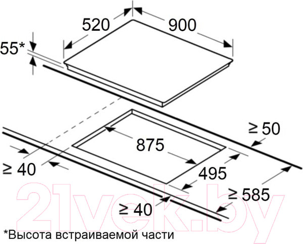 Изображение товара Индукционная варочная панель Maunfeld CVI905SFLGR