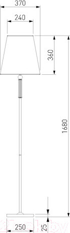 Изображение товара Торшер Евросвет 01146/1 (латунь)