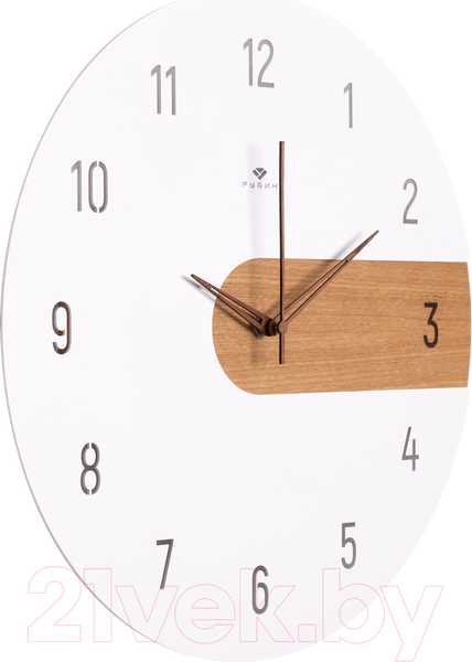 Изображение товара Настенные часы РУБИН Тройка / 4010-001 (белый)