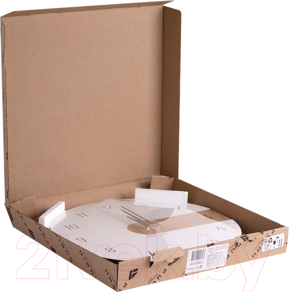 Изображение товара Настенные часы РУБИН Тройка / 4010-001 (белый)