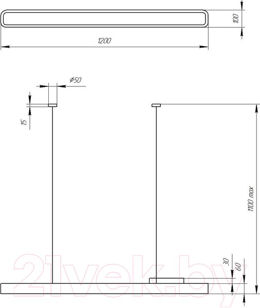 Изображение товара Потолочный светильник ЭРА Geometria Block SPO-113-B-40K-036 / Б0058859