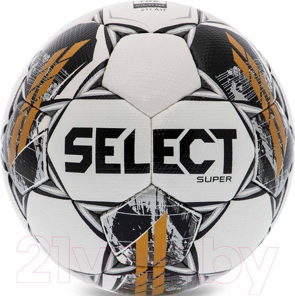 Изображение товара Футбольный мяч Select Super V23 / 3625560001 (размер 5, белый/черный/золотой)
