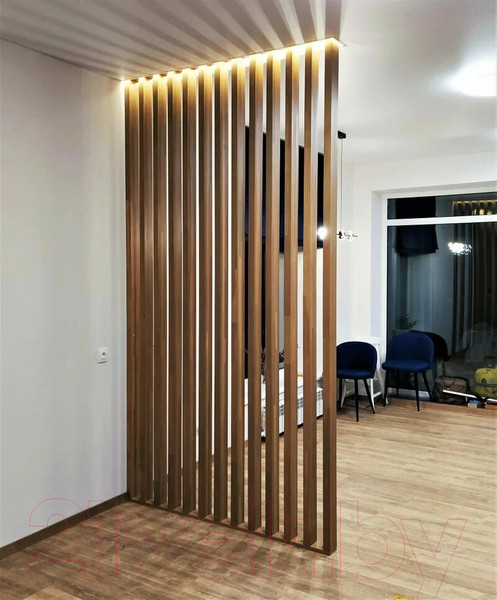 Изображение товара Рейка интерьерная Andlen Decor П-738 НФ Дуб (2800x38x80)