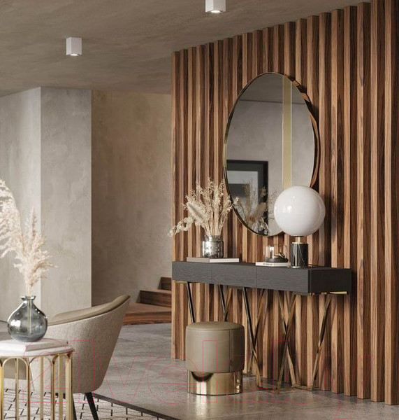 Изображение товара Рейка интерьерная Andlen Decor П-738 НФ Дуб (2800x38x80)