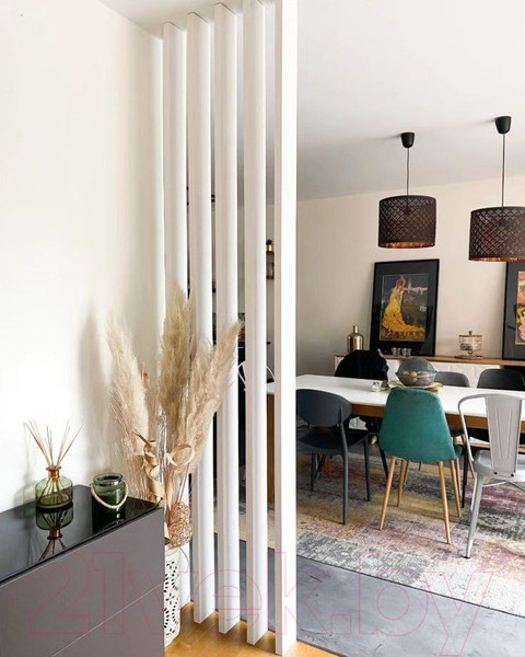 Изображение товара Рейка интерьерная Andlen Decor П-738 НФ Дуб (2800x38x80)