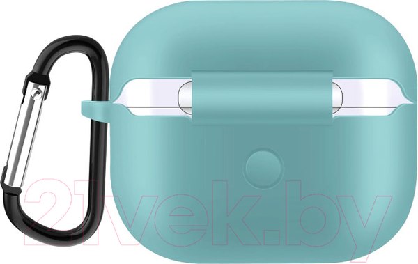 Изображение товара Чехол для наушников Sundays Для AirPods 3 с карабином (голубой)