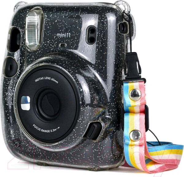 Изображение товара Чехол для камеры Sundays Для FUJIFILM Instax Mini 11 с ремешком (прозрачный)