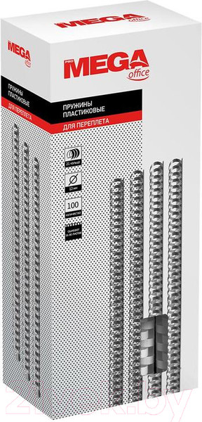 Изображение товара Пружины для переплета ProMega Office 12мм / 255087 (100шт, белый)