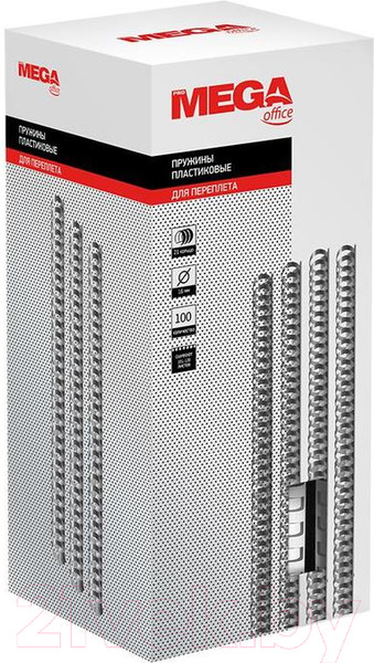 Изображение товара Пружины для переплета ProMega Office 16мм / 254649 (100шт, белый)