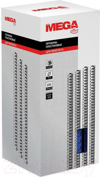 Изображение товара Пружины для переплета ProMega Office 16мм / 255099 (100шт, синий)