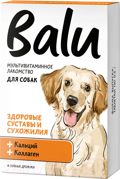 Изображение товара Витамины для животных BaLu Здоровые суставы и сухожилия. Кальций и коллаген / 228003963 (130таб)