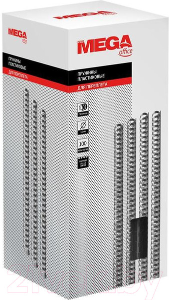 Изображение товара Пружины для переплета ProMega Office 16мм / 255100 (100шт, черный)