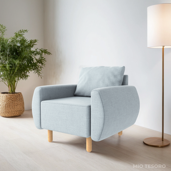 Изображение товара Кресло мягкое Mio Tesoro Тулисия (Pastel Blue)