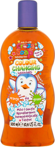 Изображение товара Пена для ванны детская Kids Stuff Волшебная пена Меняющая цвет из оранжевого в зеленый (300мл)