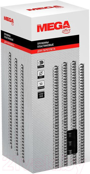 Изображение товара Пружины для переплета ProMega Office 22мм / 255107 (50шт, черный)