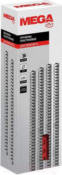 Изображение товара Пружины для переплета ProMega Office 8мм / 255077 (100шт, красный)