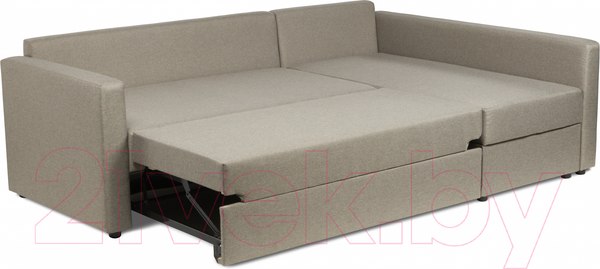 Изображение товара Диван угловой Mio Tesoro Тилаус длинный подлокотник (Beige/Grey)
