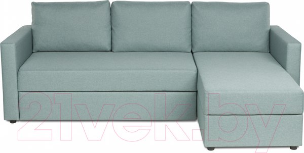 Изображение товара Диван угловой Mio Tesoro Тилаус короткий подлокотник (Mint/Grey)