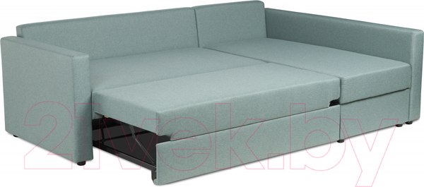 Изображение товара Диван угловой Mio Tesoro Тилаус длинный подлокотник (Mint/Grey)
