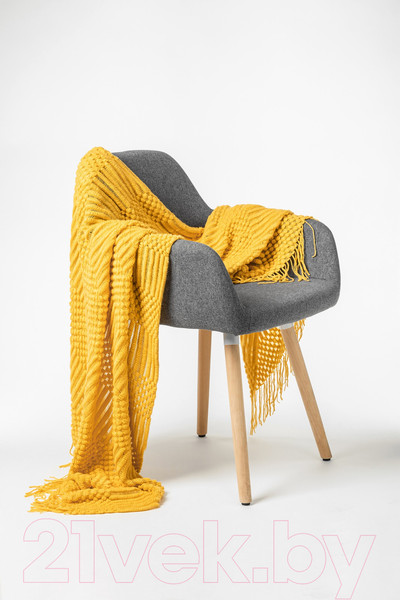 Изображение товара Плед Dalian 108545521 (горчичный)